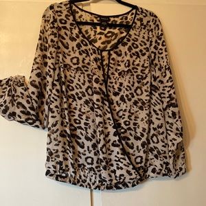 Torrid Leopard print Elastic waisted Long sleeve FREE SHIPPING